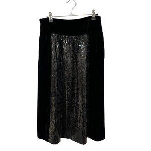 Valentino Night Velvet Sequin Vintage Size 10 Lined Unique Rare Designer Elegant